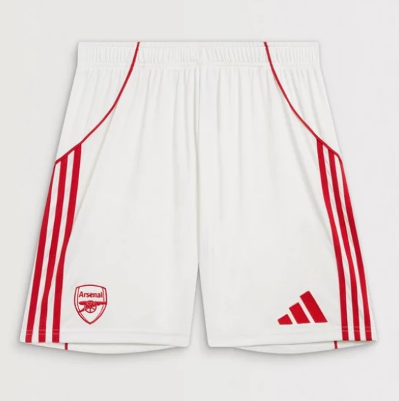 Arsenal 2025/26 Home Soccer Shorts