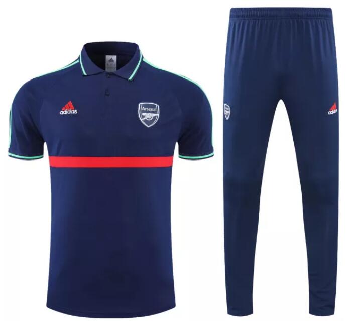 Arsenal 2022/23 Navy Polo Suit (Shirt+Trouser)