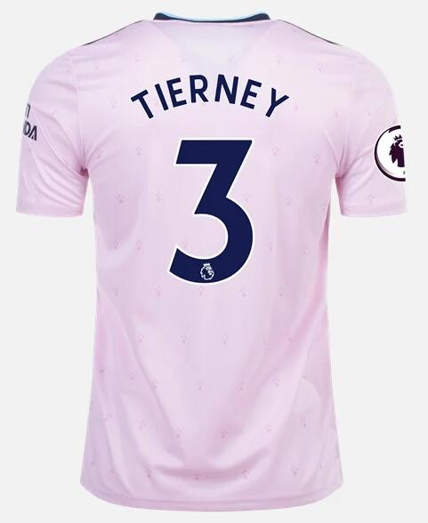 Arsenal 2022/23 Third 3 KIERAN TIERNEY Shirt Soccer Jersey