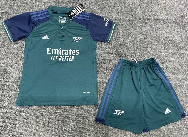 Prediction Arsenal 2023/24 Third Kids Soccer Kit Children Shirt + Shorts