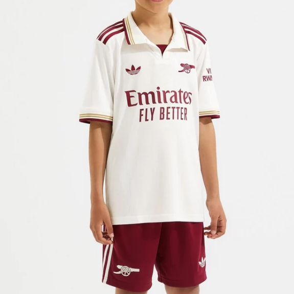 Arsenal 2025/26 Third Kids Soccer Team Kit Children Shirt + Shorts