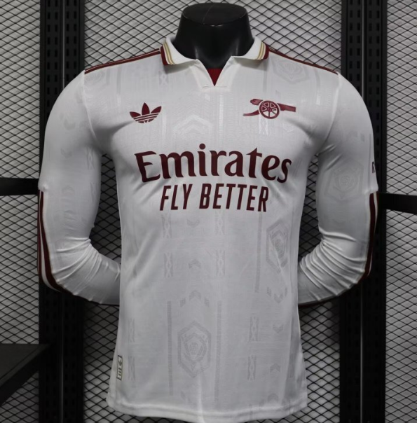 Arsenal 2025/26 Third Long Sleeve Match Version Shirt Soccer Jersey