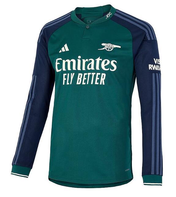 Arsenal 2023/24 Third Long Sleeved Shirt Soccer Jersey