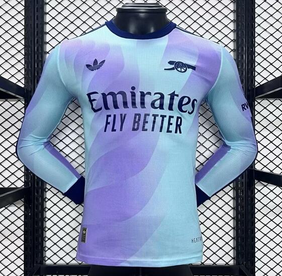 Arsenal 2024/25 Third Match Version Long Sleeved Shirt Soccer Jersey