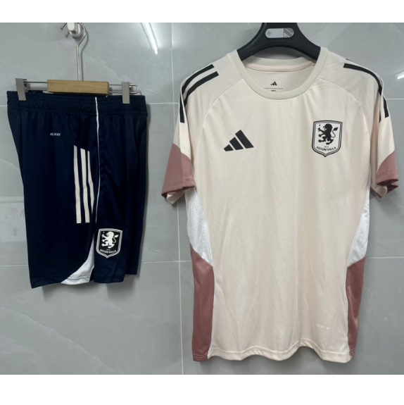 Aston Villa 2025/26 Khaki Training Uniforms (Shirt+Shorts)