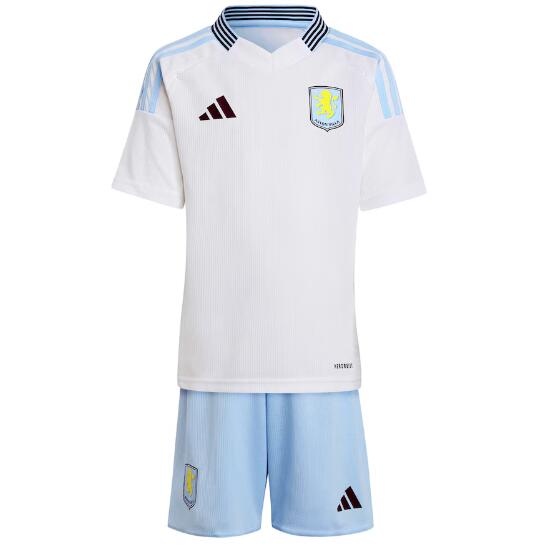 Aston Villa 2024/25 Away Kids Soccer Kit Children Shirt + Shorts