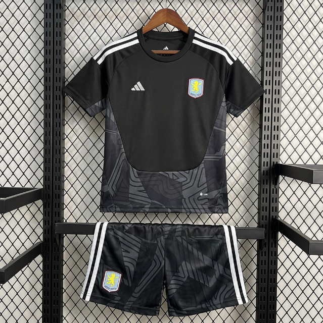 Aston Villa 2026/27 Goalkeeper Kids Soccer Kit (Shirt+Shorts)