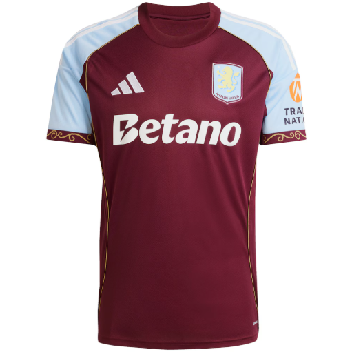 Aston Villa 2025/26 Home Shirt Soccer Jersey