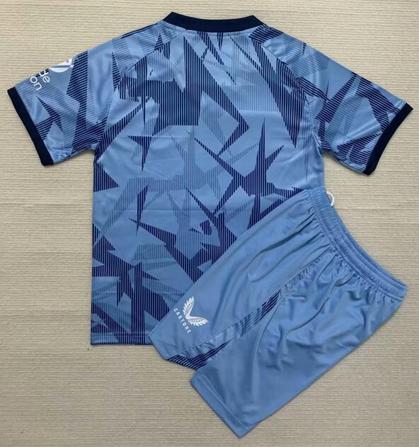 Aston Villa 2023/24 Third Kids Soccer Kit Children Shirt + Shorts