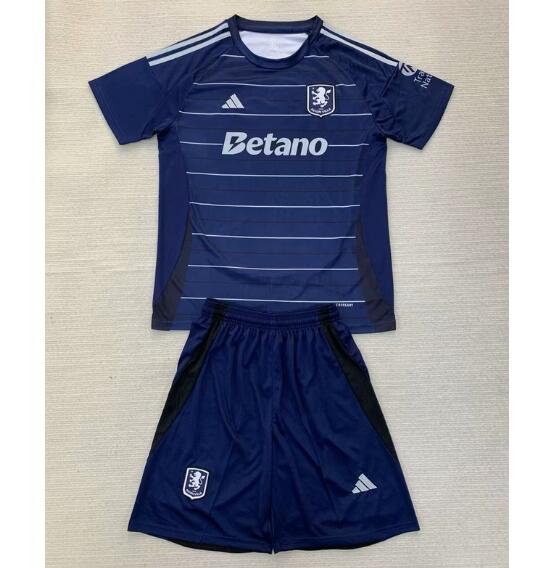 Aston Villa 2024/25 Third Kids Soccer Kit Children Shirt + Shorts