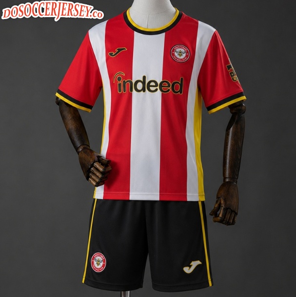 Brentford 2026/27 Home Kids Soccer Kit youth Shirt + Shorts