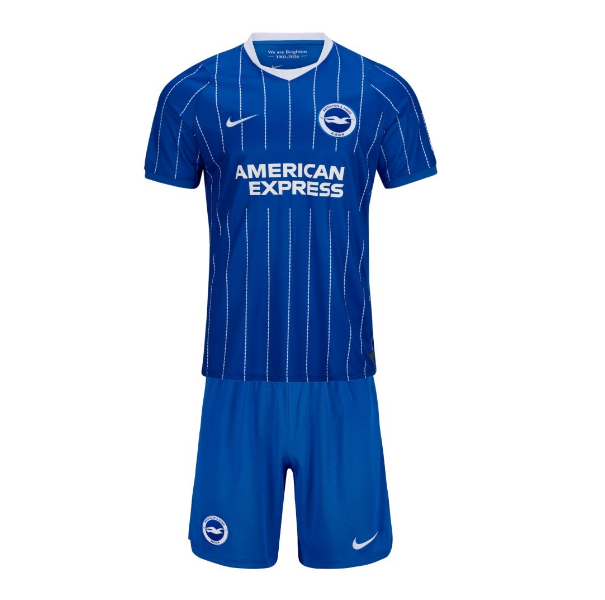 Brighton & Hove Albion 2026/27 Home Kids Soccer Kit Youth Shirt + Shorts