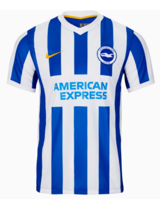Brighton & Hove Albion 2021/22 Home Shirt Soccer Jersey