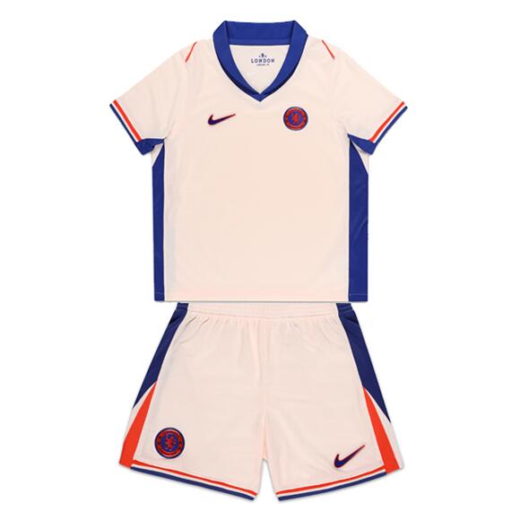 Chelsea 2024/25 Kids Away Soccer Kit Children Shirt and Shorts
