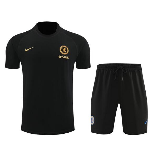 Chelsea 2024/25 Black Training Uniforms (Shirt+Shorts)