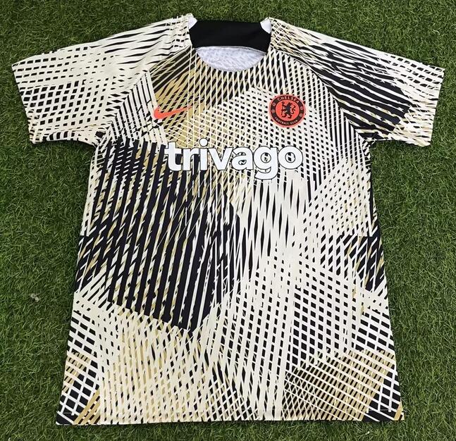 Chelsea 2022/23 Black White Pre-Match Training Shirt