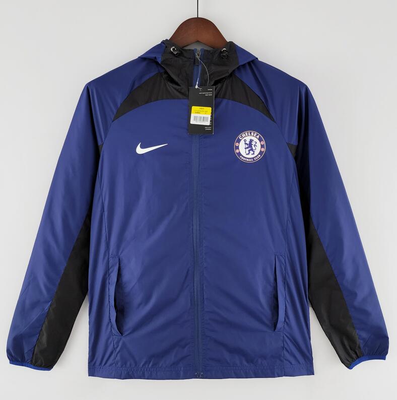 Chelsea 2022/23 Blue Black Windbreaker Jacket