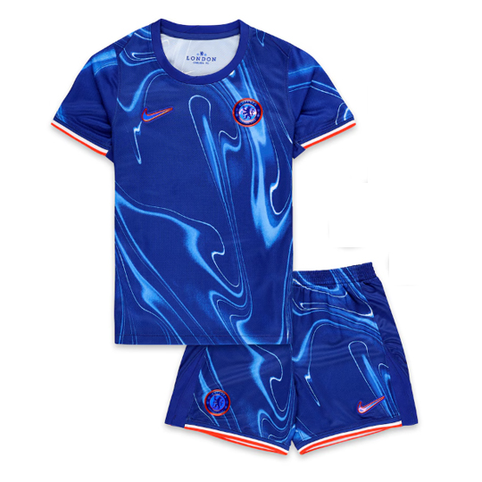 Chelsea 2024/25 Kids Home Soccer Kit Children Shirt and Shorts