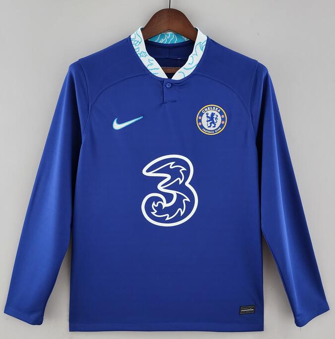 Chelsea 2022/23 Home Long Sleeved Shirt Soccer Jersey
