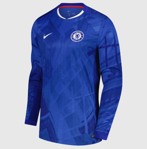 Chelsea 2025/26 Home Long Sleeve Shirt Soccer Jersey