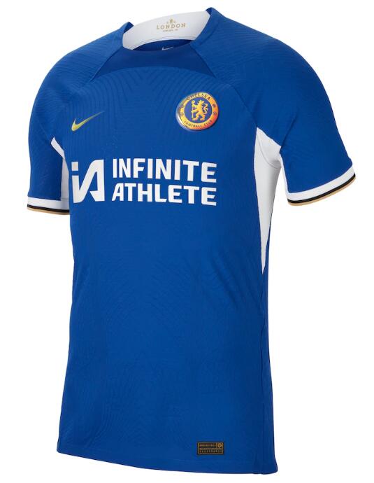 Chelsea 2023/24 Home Match Version Shirt Soccer Jersey With Sponsor