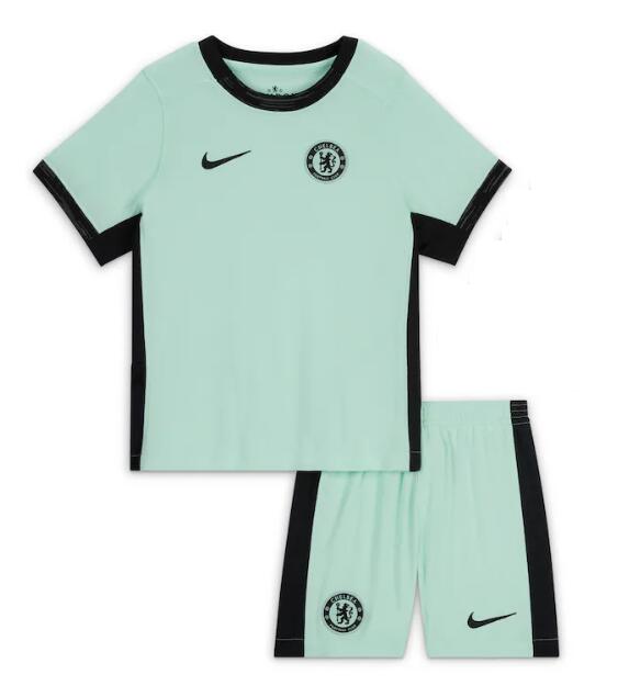 Chelsea 2023/24 Kids Third Soccer Kit Children Shirt and Shorts