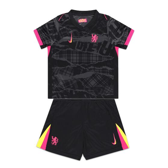 Chelsea 2024/25 Kids Third Soccer Kit Children Shirt and Shorts