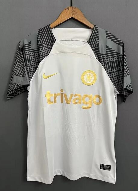 Chelsea 2022/23 White Black Training Shirt