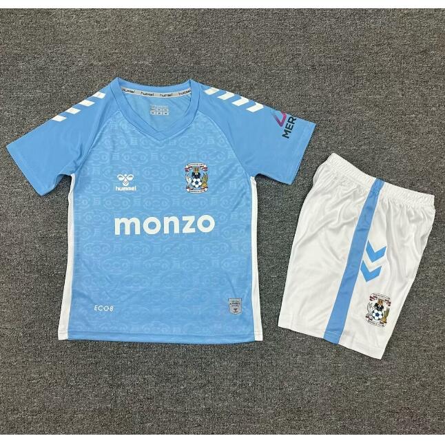 Coventry City 2024/25 Home Kids Soccer Kit Children Shirt + Shorts