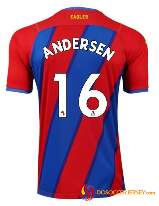 Crystal Palace 2021/22 Home 16 ANDERSEN Shirt Soccer Jersey