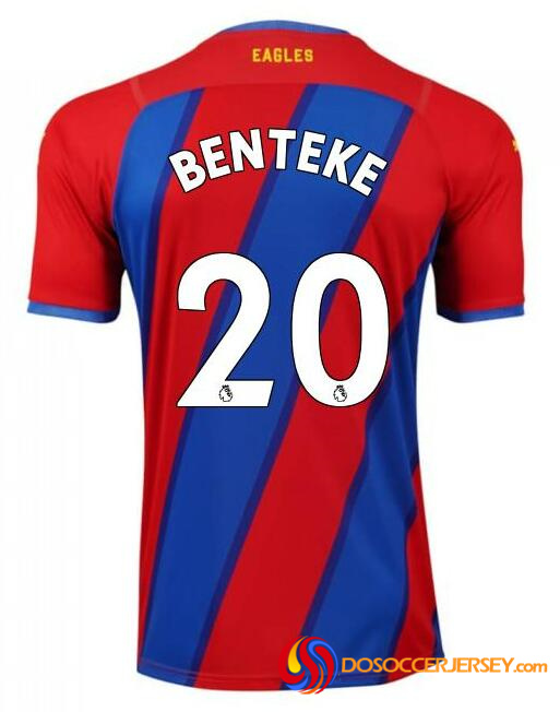 Crystal Palace 2021/22 Home 20 BENTEKE Shirt Soccer Jersey