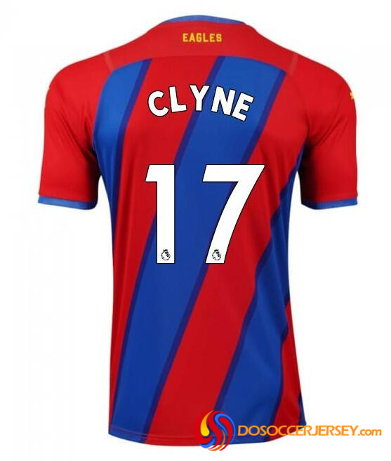 Crystal Palace 2021/22 Home 17 CLYNE Shirt Soccer Jersey