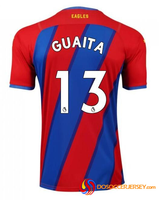 Crystal Palace 2021/22 Home 13 GUAITA Shirt Soccer Jersey