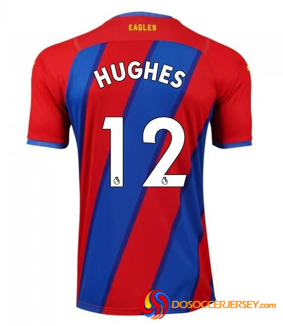 Crystal Palace 2021/22 Home 12 HUGHES Shirt Soccer Jersey