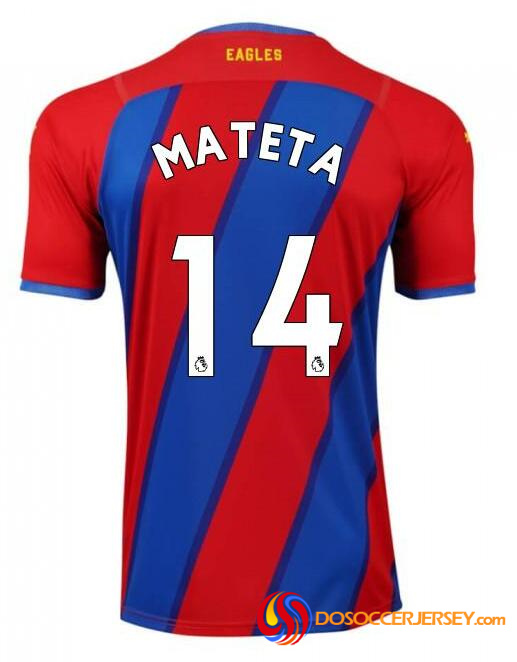 Crystal Palace 2021/22 Home 14 MATETA Shirt Soccer Jersey