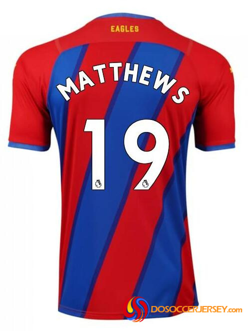Crystal Palace 2021/22 Home 19 MATTHEWS Shirt Soccer Jersey