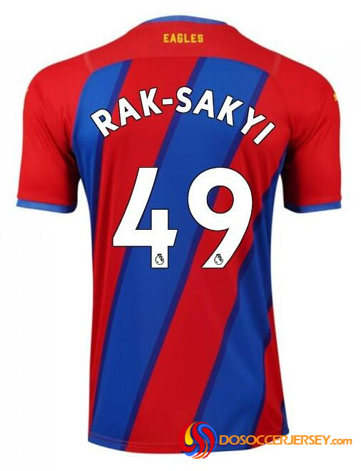 Crystal Palace 2021/22 Home 49 RAK-SAKYI Shirt Soccer Jersey