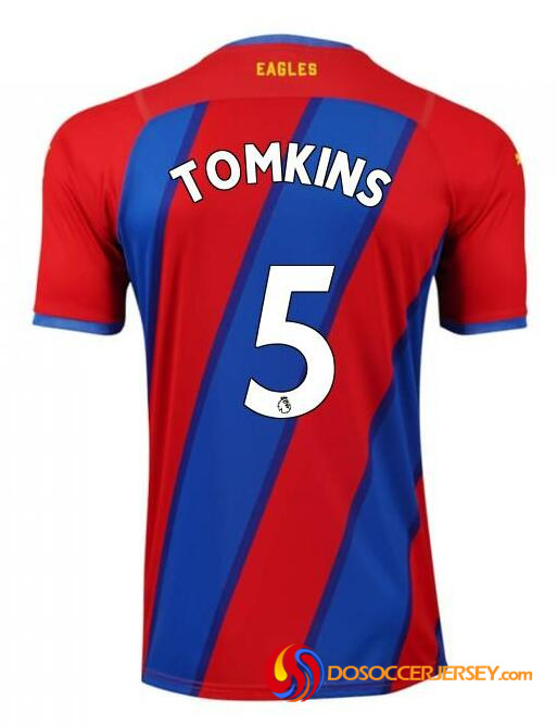 Crystal Palace 2021/22 Home 5 TOMKINS Shirt Soccer Jersey