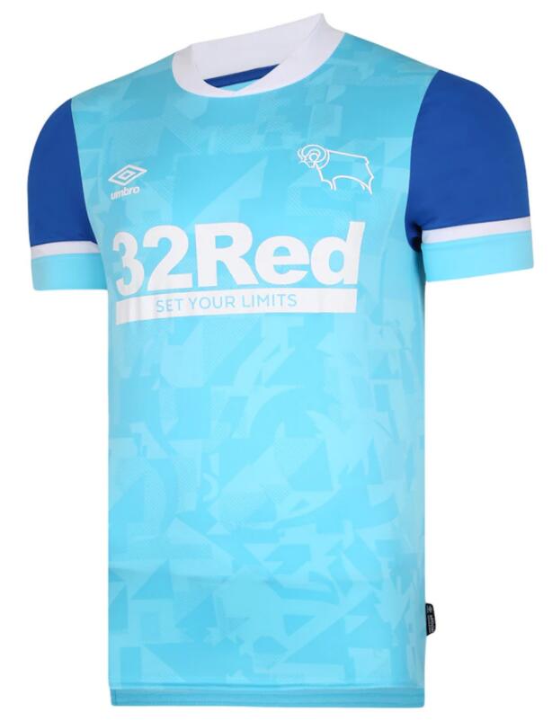 Derby County 2021/22 Away Shirt Soccer Jersey