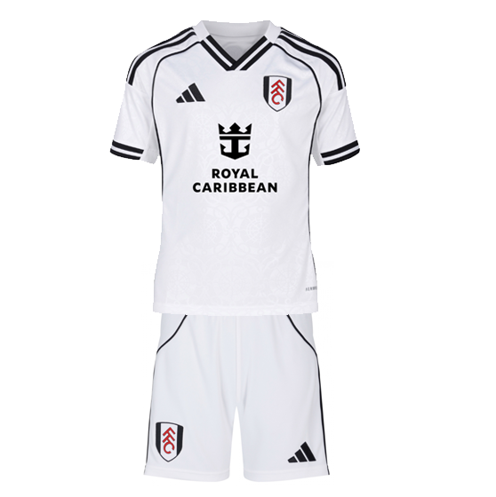 Fulham 2025/26 Home Kids Soccer Kit Children Shirt + Shorts
