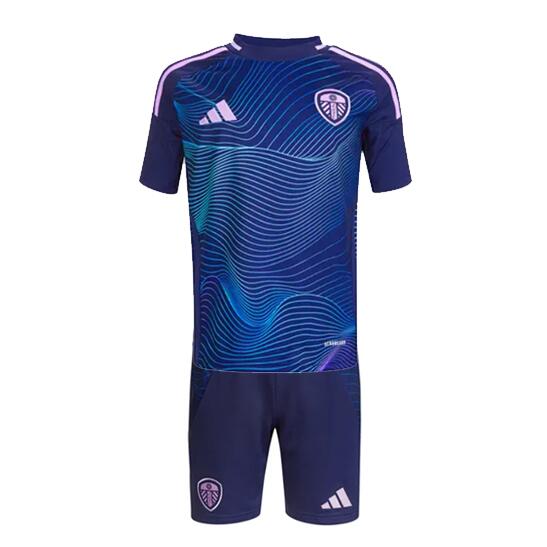 Leeds United 2024/25 Third Kids Soccer Jersey Kit Children Shirt and Shorts