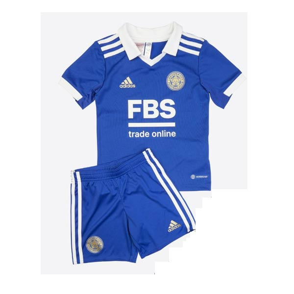 Leicester City 2022/23 Home Kids Soccer Jersey Kit Children Shirt and Shorts