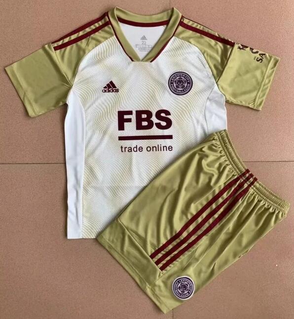 Leicester City 2022/23 Third Kids Soccer Jersey Kit Children Shirt and Shorts