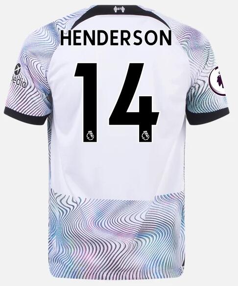 Liverpool 2022/23 Away 14 JORDAN HENDERSON Shirt Soccer Jersey