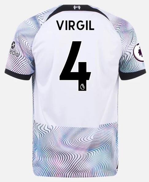 Liverpool 2022/23 Away 4 Virgil van Dijk Shirt Soccer Jersey