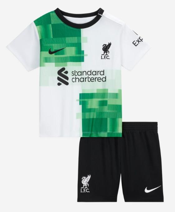 Liverpool 2023/24 Away Kids Soccer Kit Children Shirt + Shorts