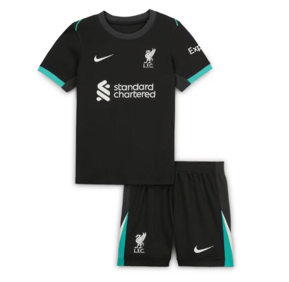 Liverpool 2024/25 Away Kids Soccer Kit Children Shirt + Shorts