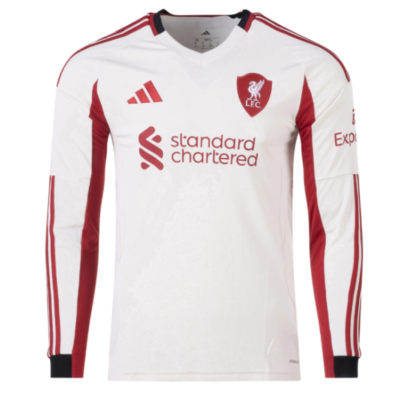 Liverpool 2025/26 Away Long Sleeved Shirt Soccer Jersey