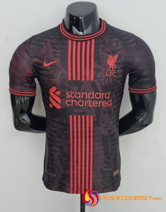 Liverpool 2022/23 Black Red Match Version Training Shirt