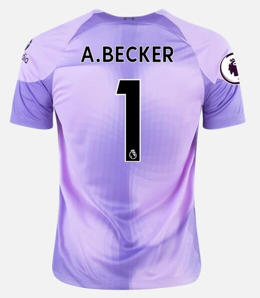 Liverpool 2022/23 Goalkeeper 1 ALISSON BECKER Shirt Soccer Jersey